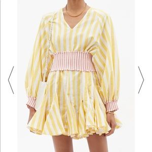 RHODE Olivia Belted V Neck Dress